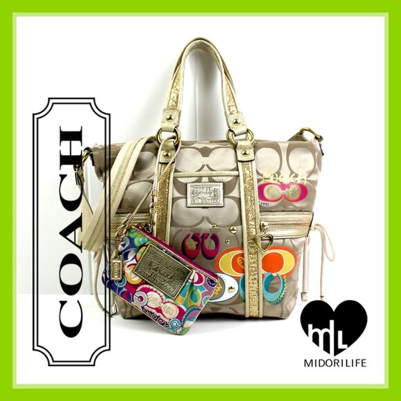 COACH Poppy Daisy Pop C Appliqué Spotlight Bag (2-piece collection) - Picture 1 of 16